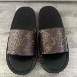 LOUIS VUITTON
Monogram Sunbath Slide Mules Sandals